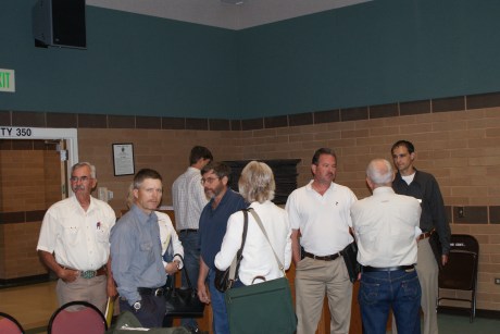 Early in the June 1st meeting. The Idaho Power bunch.